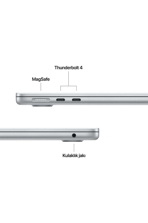 13" MacBook Air: Apple M4 chip with 10-core CPU and 10-core GPU, 16GB, 512GB SSD - Gümüş - 7