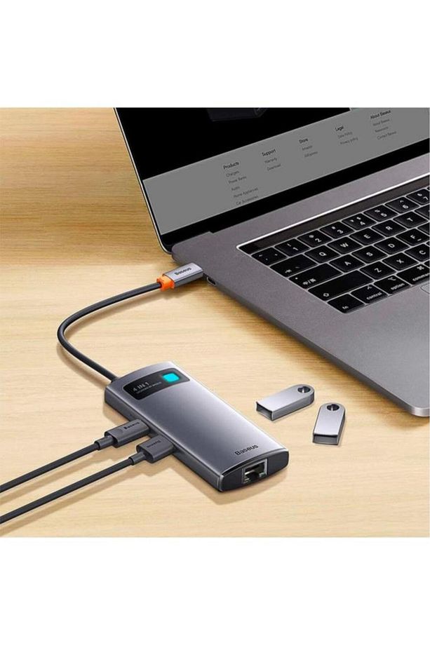 Metal Gleam 4in1 Multifonksiyonel Type-c Hub Adaptör Dock Station - 6