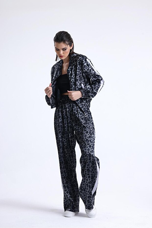 Bomber Jacket Pants Leopard Pattern - 6