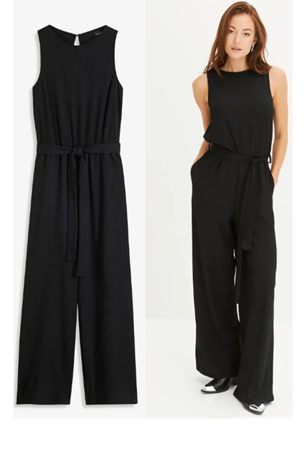Women's Jumpsuit Sleeveless Belted