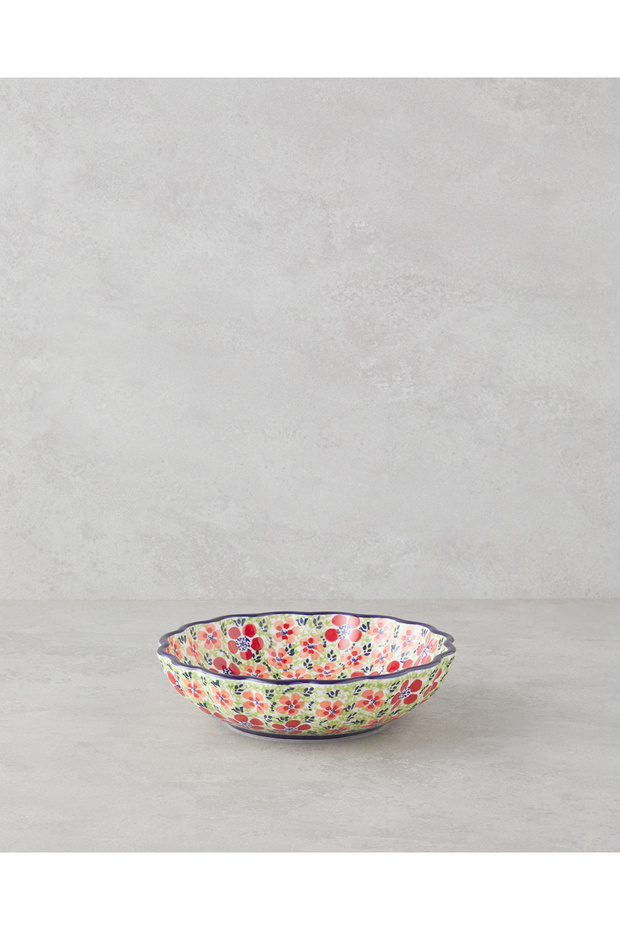 Botanic Stoneware Kase 21,5 cm Renkli - 1