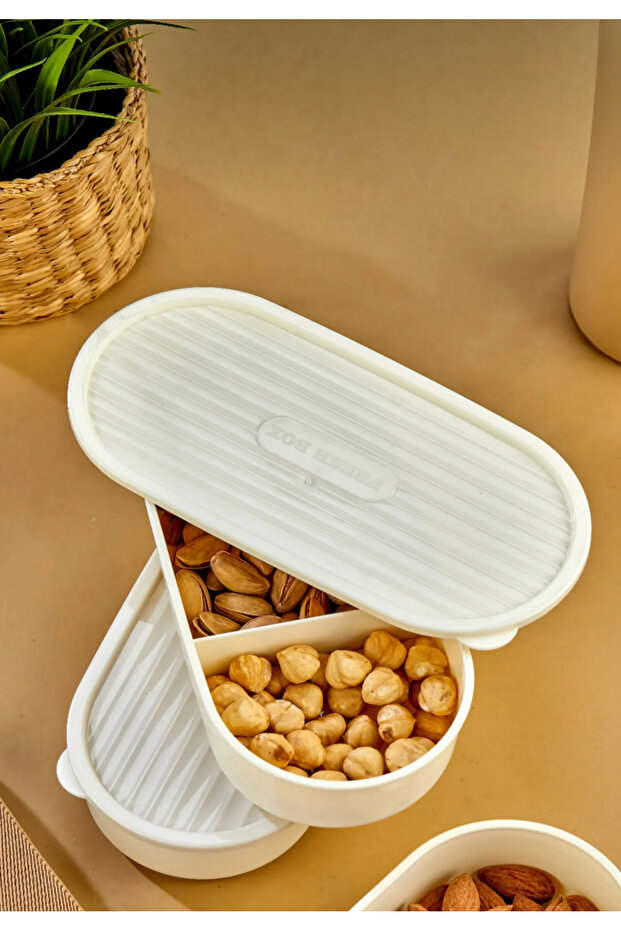 Set of 3 Stackable Practical Wood Lid Storage Containers with Elastic Bands. - 6