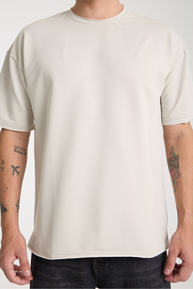 Quell Erkek Oversize Basic Tişört - 4