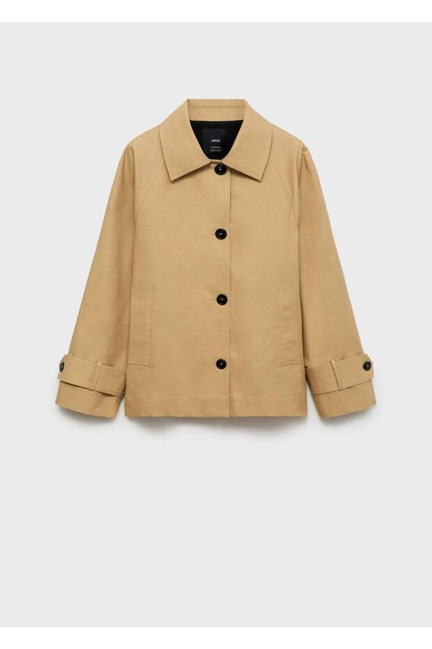 Düğmeli Pamuklu Parka - 3