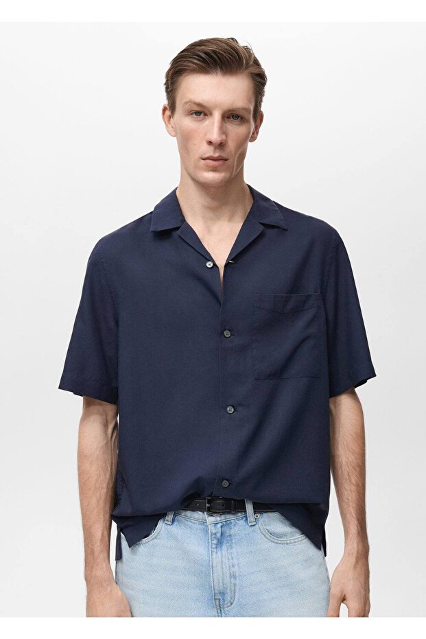 Cepli lyocell gömlek - 1