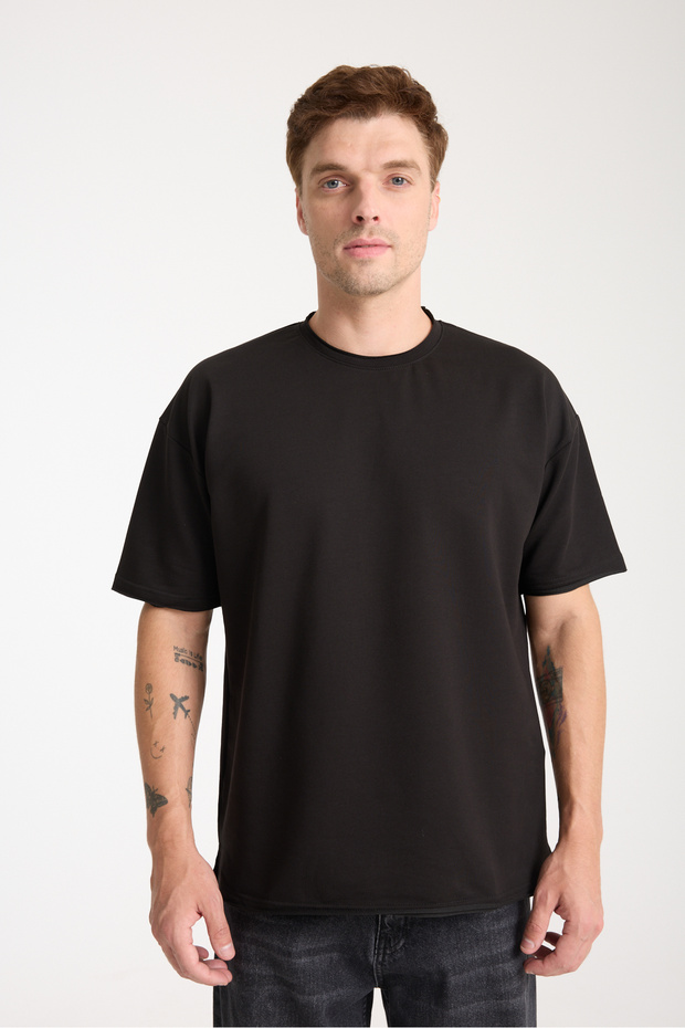 Quell Erkek Oversize Basic Tişört - 6