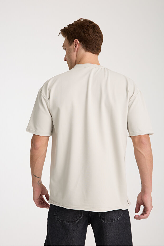 Quell Erkek Oversize Basic Tişört - 6