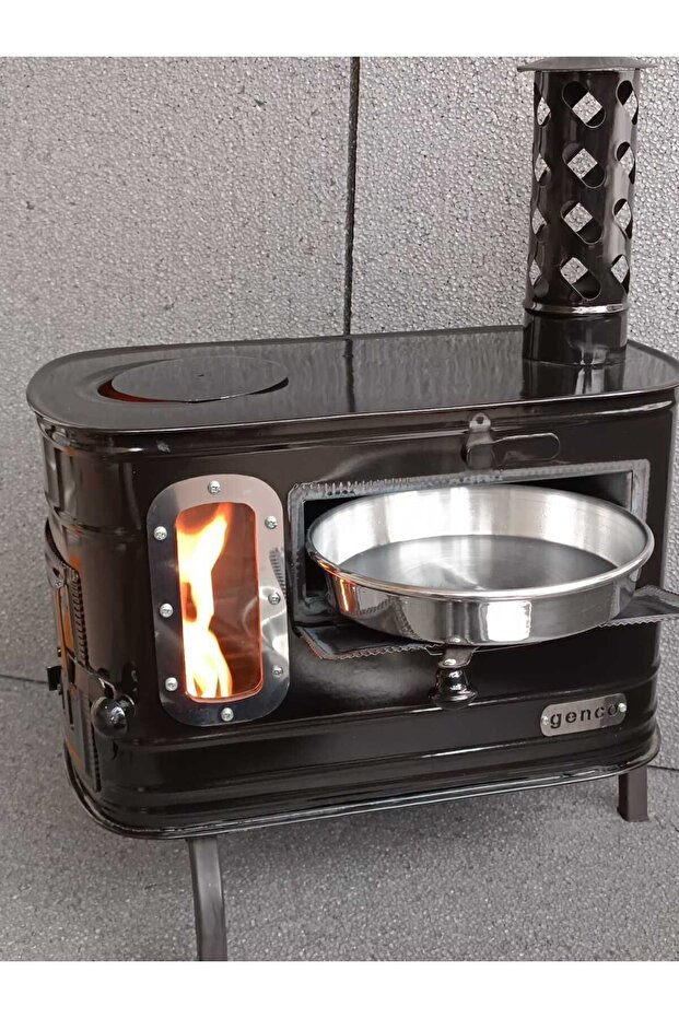 gencocamping kuzineli camlı kamp sobası - 5