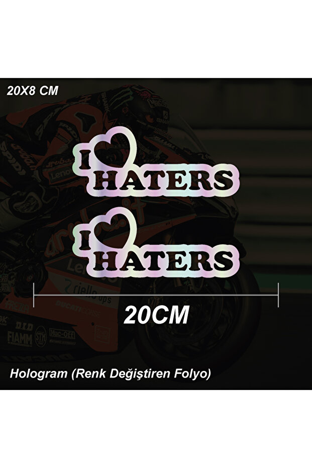 I Love Haters (I Love My Haters) Car Sticker Automobile Motorcycle Sticker Sticker Model