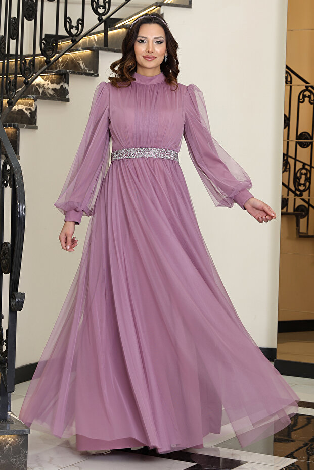 Aliye Tesettür Abiye Elbise - 1