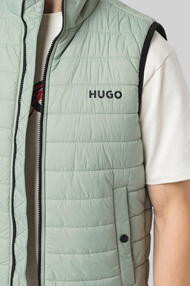 Slim Fit Yelek Yeşil - 4