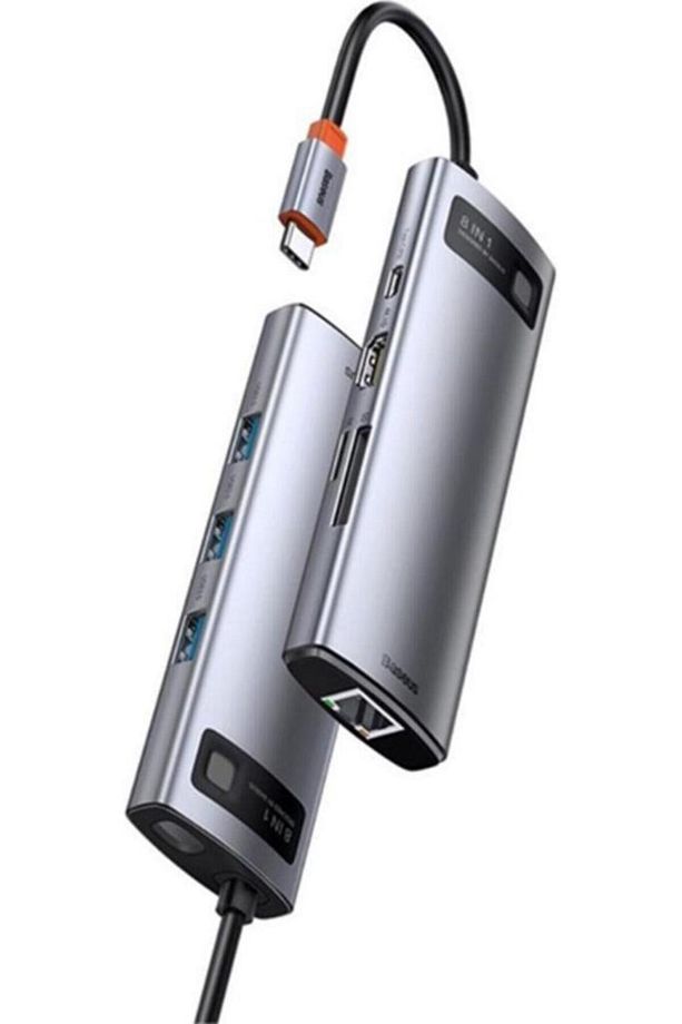 Metal Gleam Series 8in1 Type-c Hub Adaptör Çoklayıcı - 7