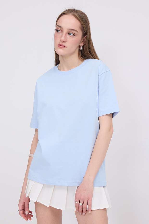 Bisiklet Yaka Basic T-shirt P10404 - 2