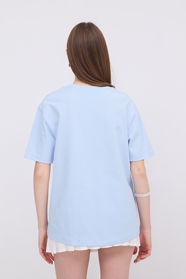 Bisiklet Yaka Basic T-shirt P10404 - 5