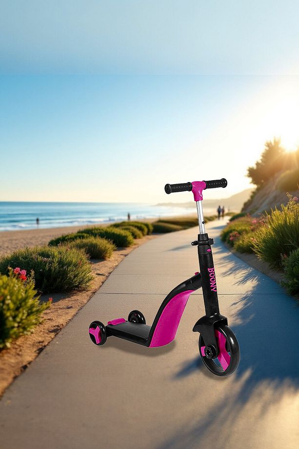 Scooter 3 In1 Pembe - 1