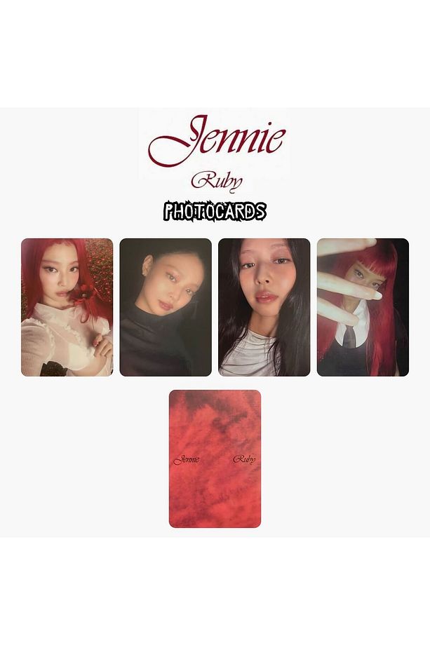 BLACKPINK Jennie '' Ruby '' Photocards Set 2 - 1