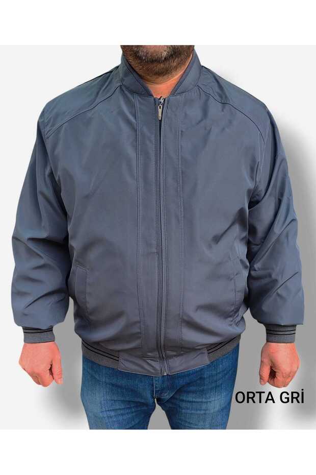 Dominant Collar, Sleeve and Waist Part Elasticized Large Size Seasonal Father's Coat
