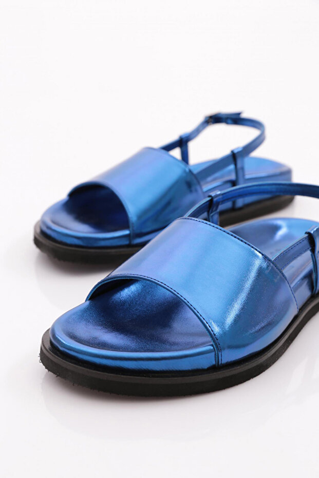 3015 Kadin Kalin Bantli Sandalet - 4