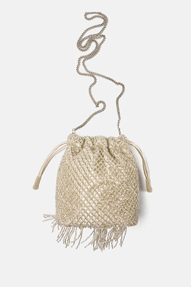 Boncuklu kese çanta - 7