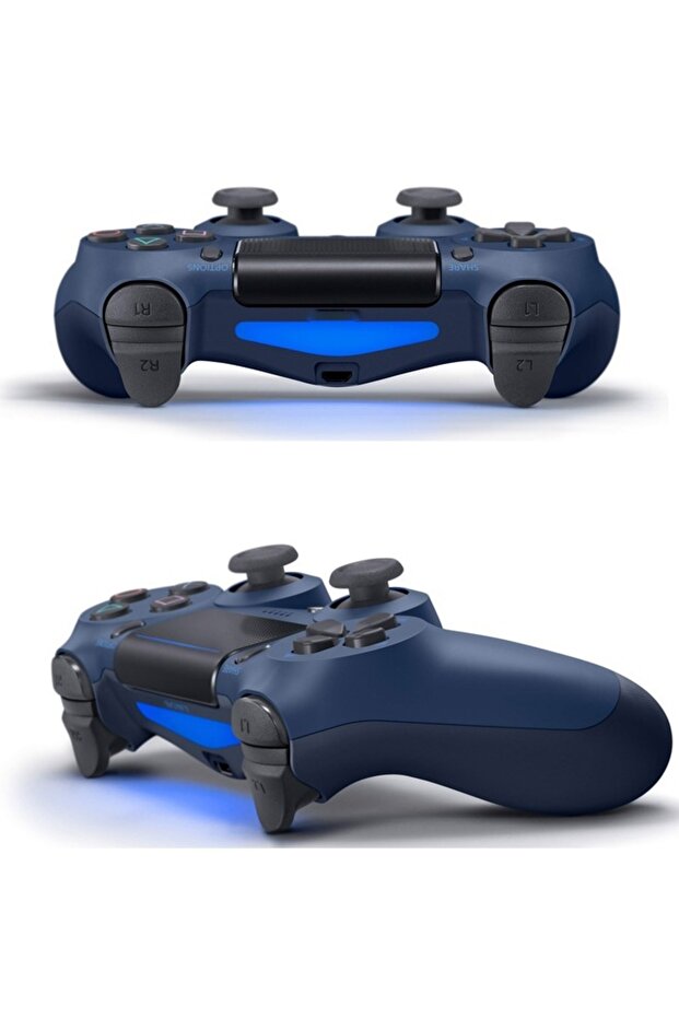 Bluetooth Wireless Game Controller for PS4/PC/iOS/Android with Dual Vibration,Headphone Jack - Blue - 6