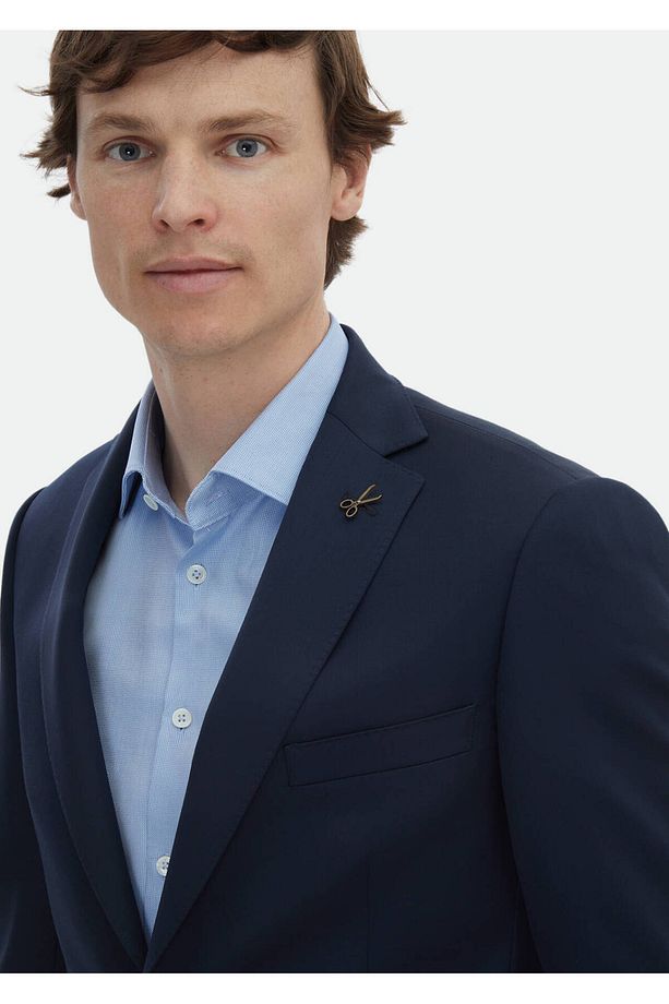 Saks Düz Regular Fit %100 Yün Takım Elbise - 4