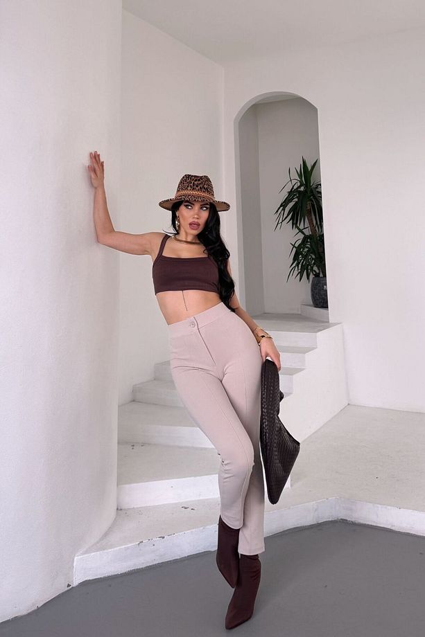 MNG Model Ön Arka Çimalı Dar Paça Pantolon - 3