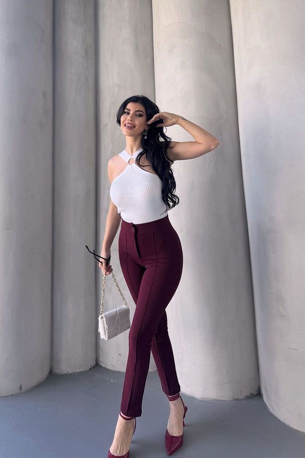 MNG Model Ön Arka Çimalı Dar Paça Pantolon - 6
