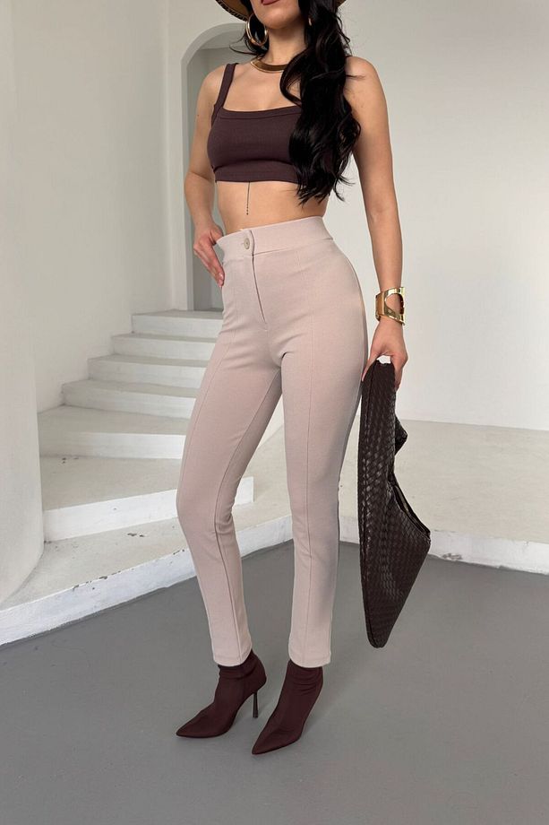MNG Model Ön Arka Çimalı Dar Paça Pantolon - 7