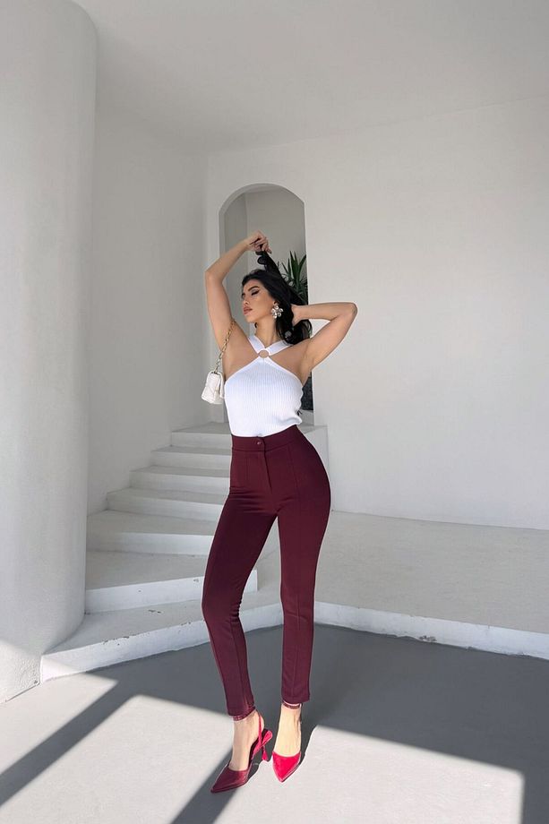 MNG Model Ön Arka Çimalı Dar Paça Pantolon - 2