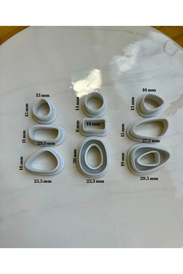 Polymer Clay Amorphous Earring Mold - 2