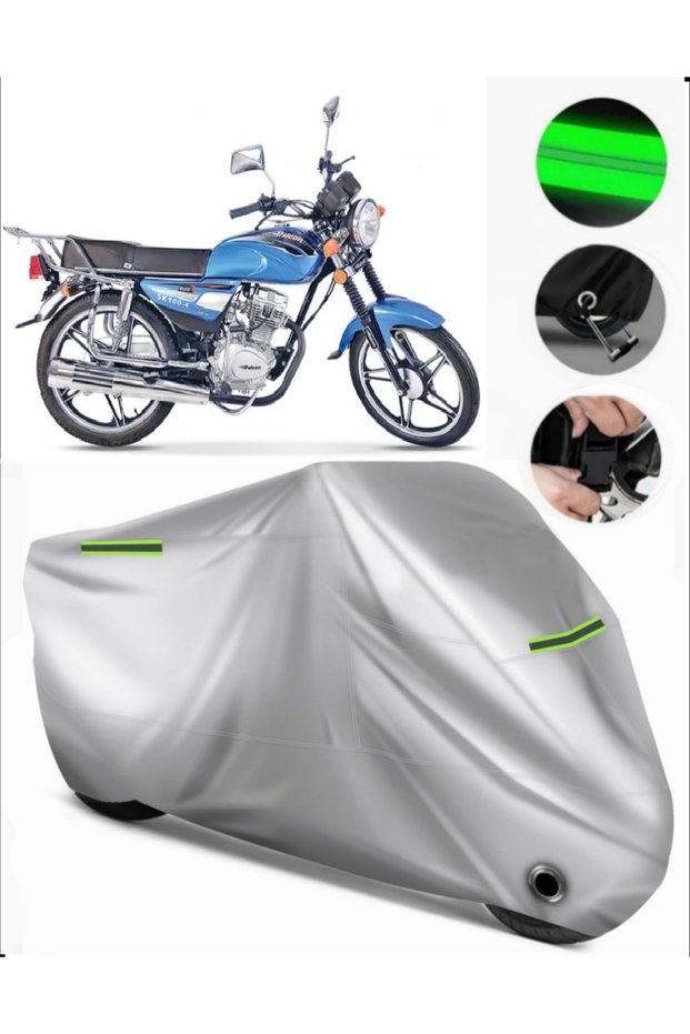 Falcon Sport 100 Lux Compatible Motorcycle Tarpaulin Premium (Lock Compatible)-Gray