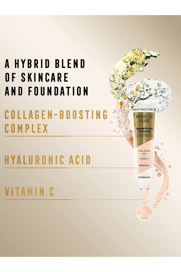 كريم أساس ميراكل بيور سكين إمبروفينج 75 - جولدن SPF30، 30 مل - 3