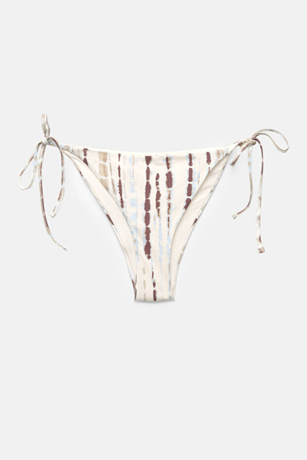 Batik desenli bikini altı - 5