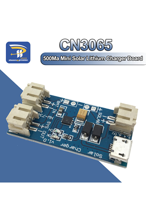 لوحة شاحن بطارية ليثيوم تعمل بالطاقة الشمسية الصغيرة CN3065 وحدة شحن Lipo 500MA لوحة شمسية Micro USB ...