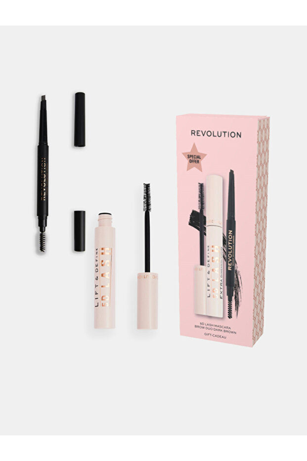 ماسكارا 5D Lash و Duo Brow باللون البني الداكن
