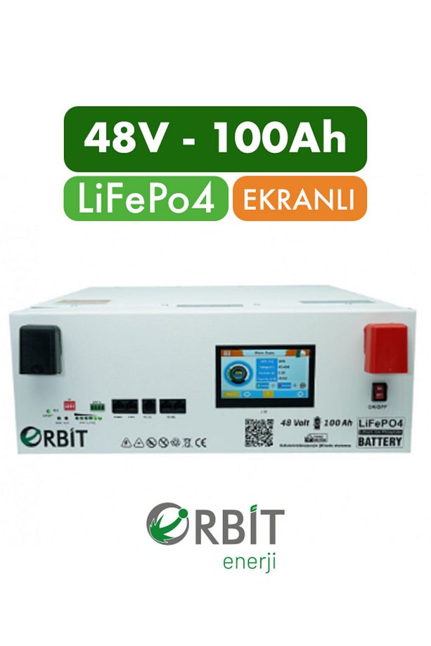 48 V 100 Ah LiFePO4 Akü - Ekranlı - 1
