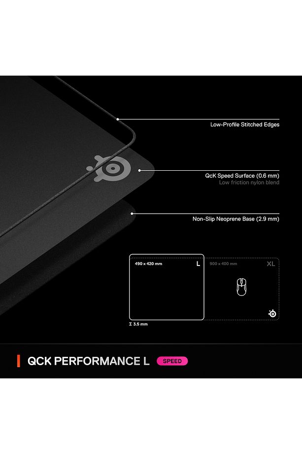 QcK Large Performance Speed Gaming Mouse Pad - 7