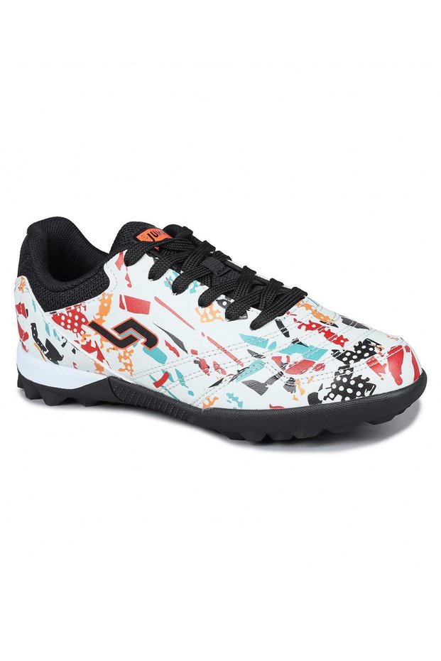 31524 White - Colorful Children's Astroturf Football Shoes