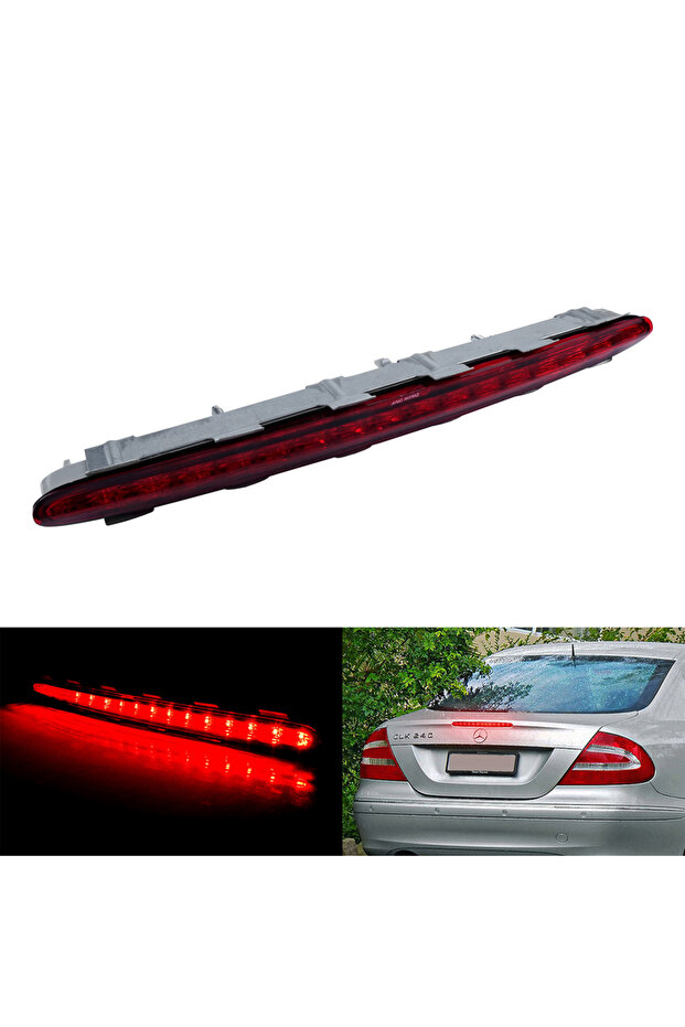 Red For Mercedes Benz CLK W209 2002-2009 Red LED Rear 3rd Third High Level Brake Stop Light