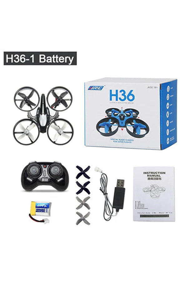 طائرة بدون طيار صغيرة H36 رمادية اللون ذات 6 محاور بدون رأس FPV طائرة هليكوبتر صغيرة تعمل بالتحكم عن بعد RC Dron Quadco