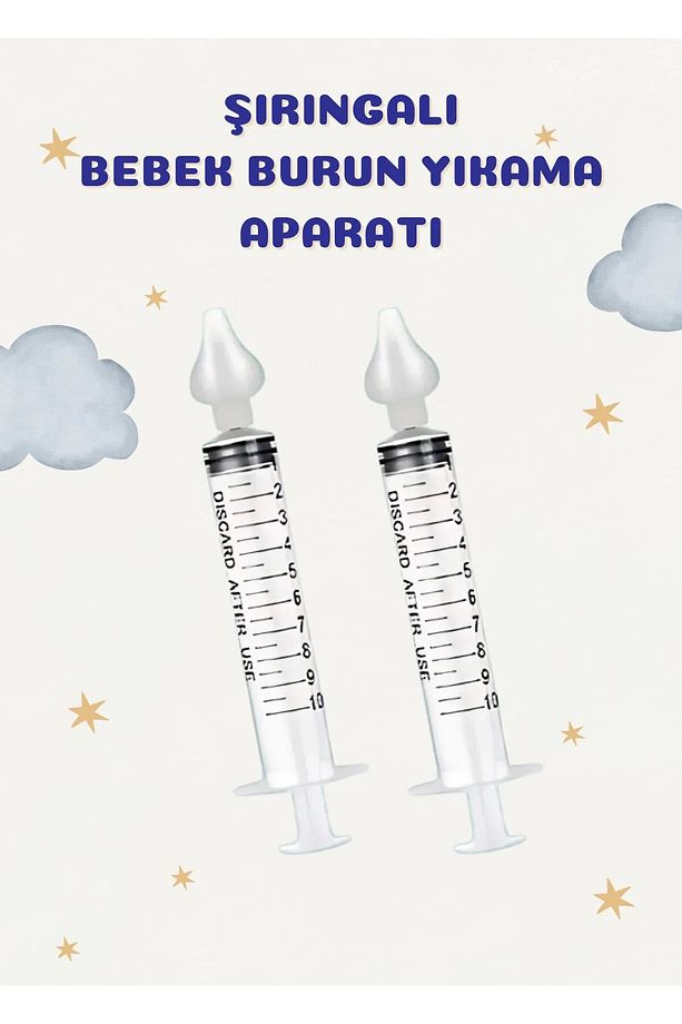 KÜRE EKSPRES 2'li Şırıngalı Bebek Burun Yıkama Enjektörü Nazal Aspiratör Temizleme Aparatı - 1