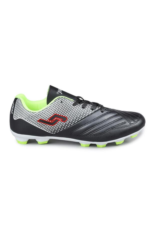28224 Black - Green Turf Astroturf Football Shoes