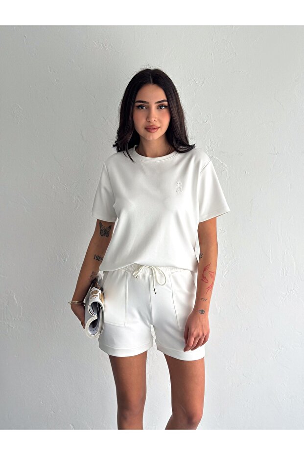 Women Short Shorts/T-Shirt 2 Piece Suit Modal Fabric