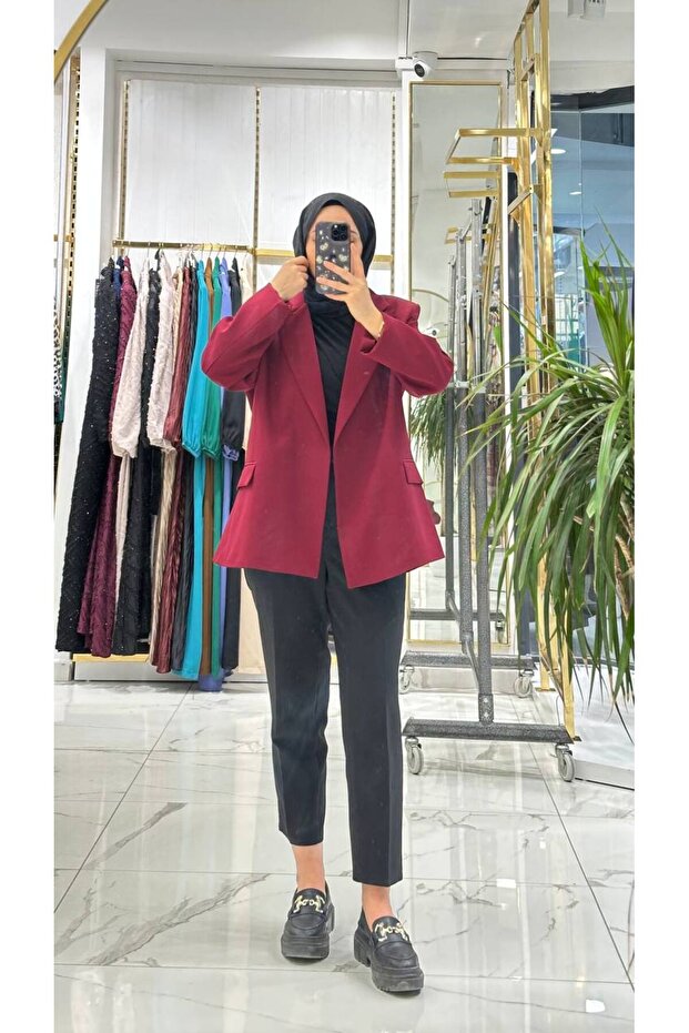 Astarlı blazer ceket - 1