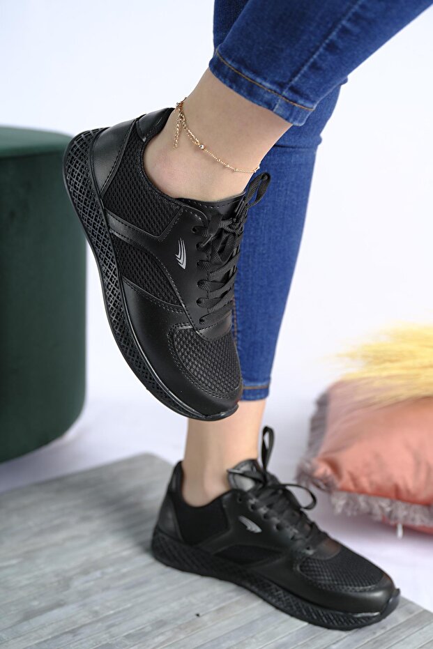 Monica Kalın Taban Fileli Kadın Sneaker - 4