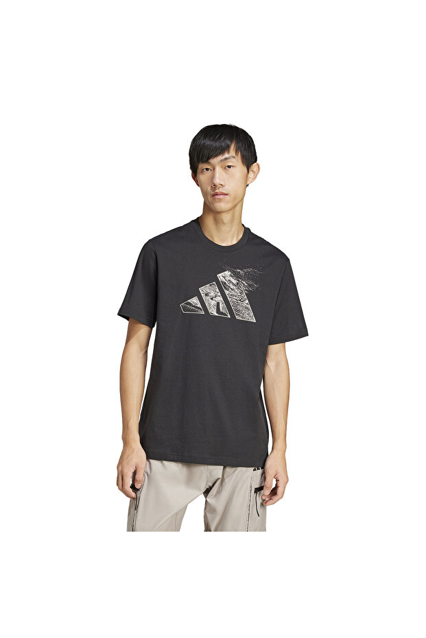 City Escape Erkek Siyah Günlük Stil T-shirt Jı6788 - 1