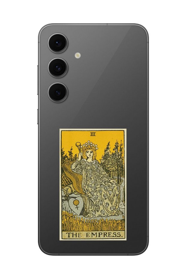 حافظة شفافة متوافقة مع هاتف Samsung Galaxy S24 FE بتصميم الإمبراطورة