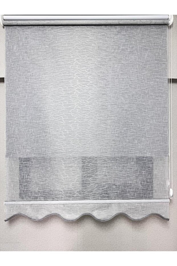 Keten Kumaşlı Çift Mekanizmalı Tül Stor Perde TSK1004 - 3