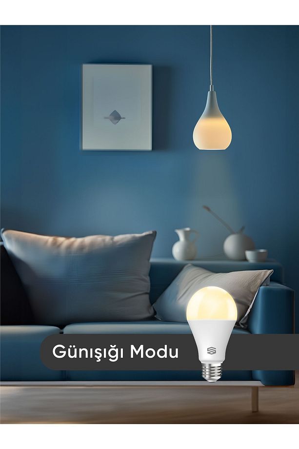 Akıllı RGB LED Ampul Wi-Fi 16M Renk, Uzaktan Kontrol ve Sesli Asistan Uyumlu - 6