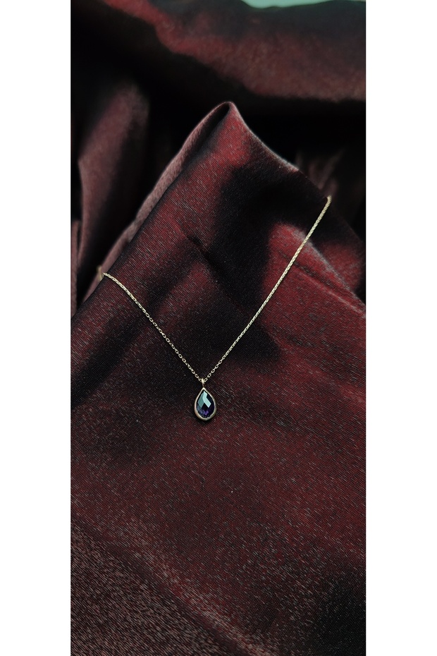 Gümüş Damla Kolye - 1